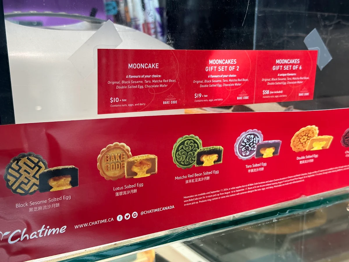 Menu, Chatime