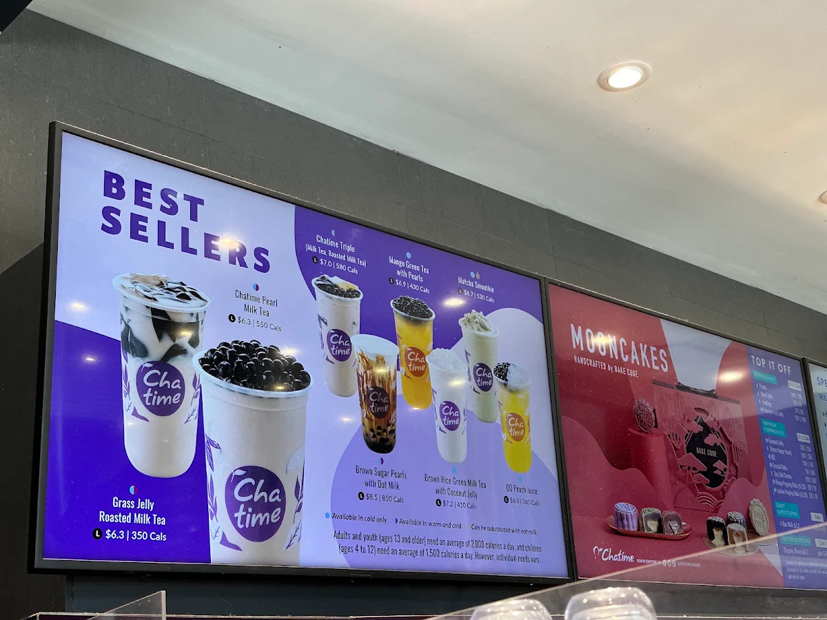 Menu, Chatime