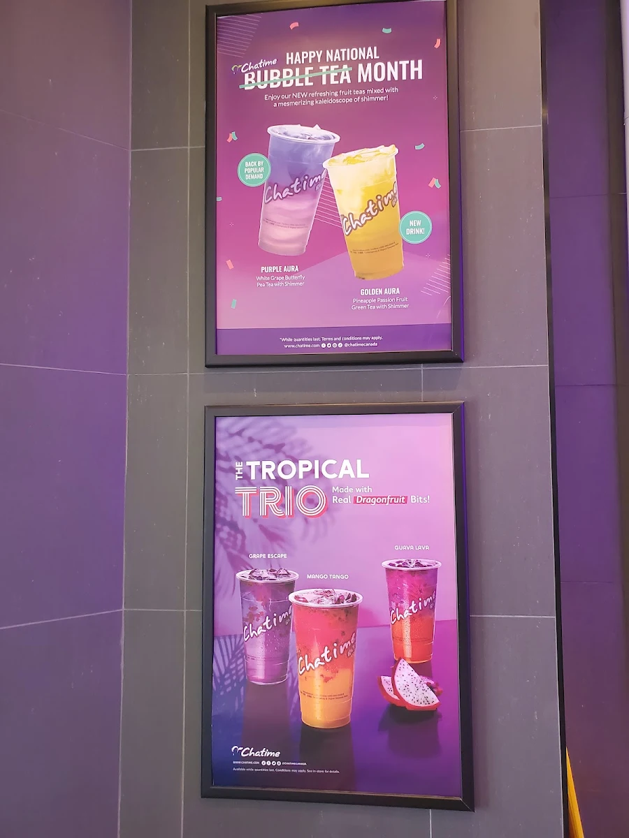 Menu, Chatime