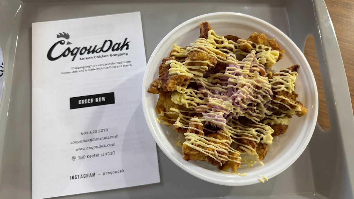 Menu, Coqoudak