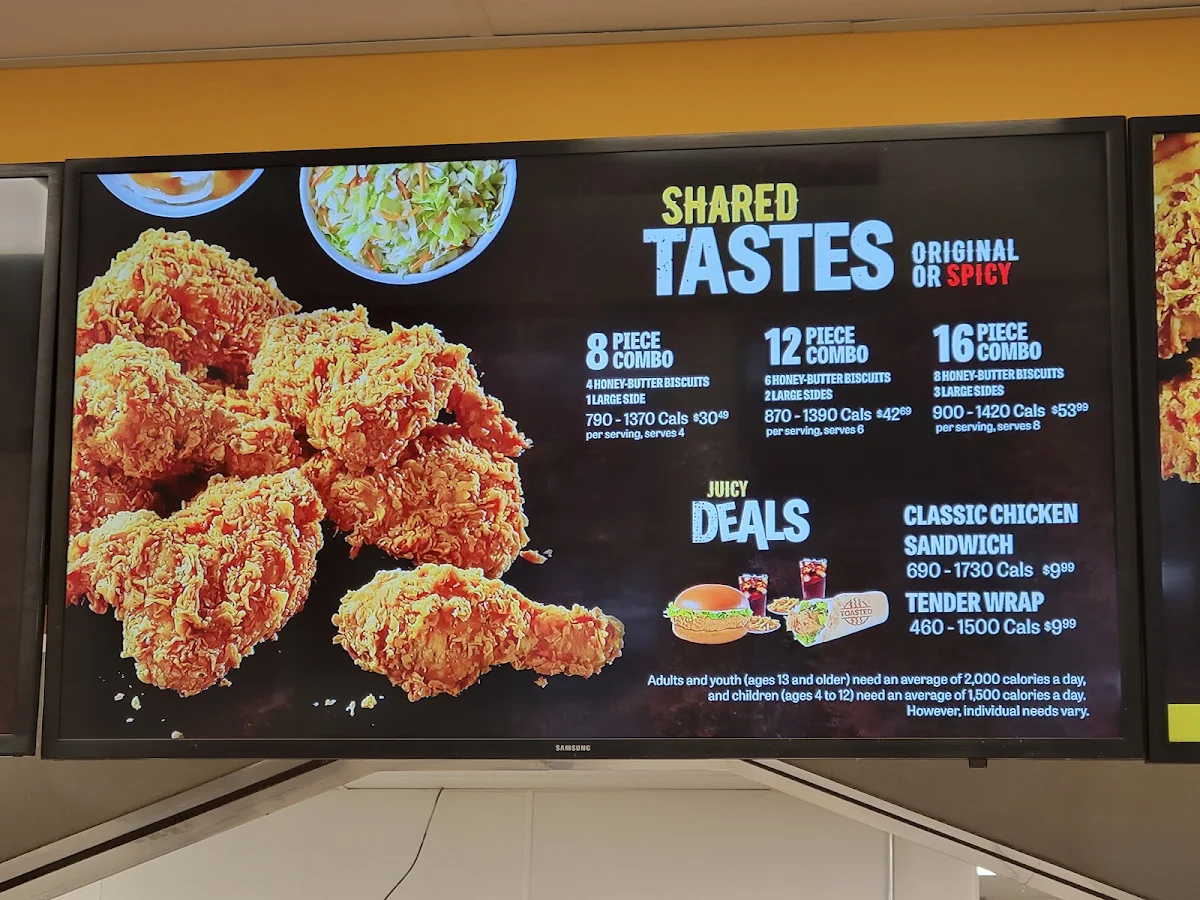 Menu, Church's Texas Chicken