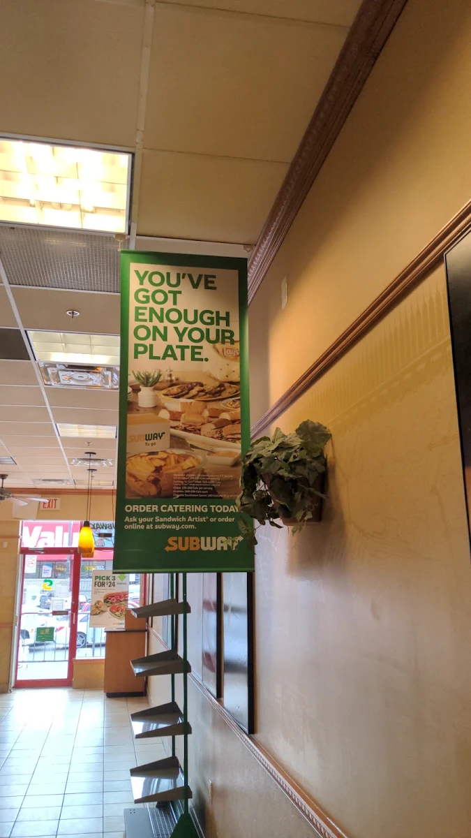 Menu, Subway