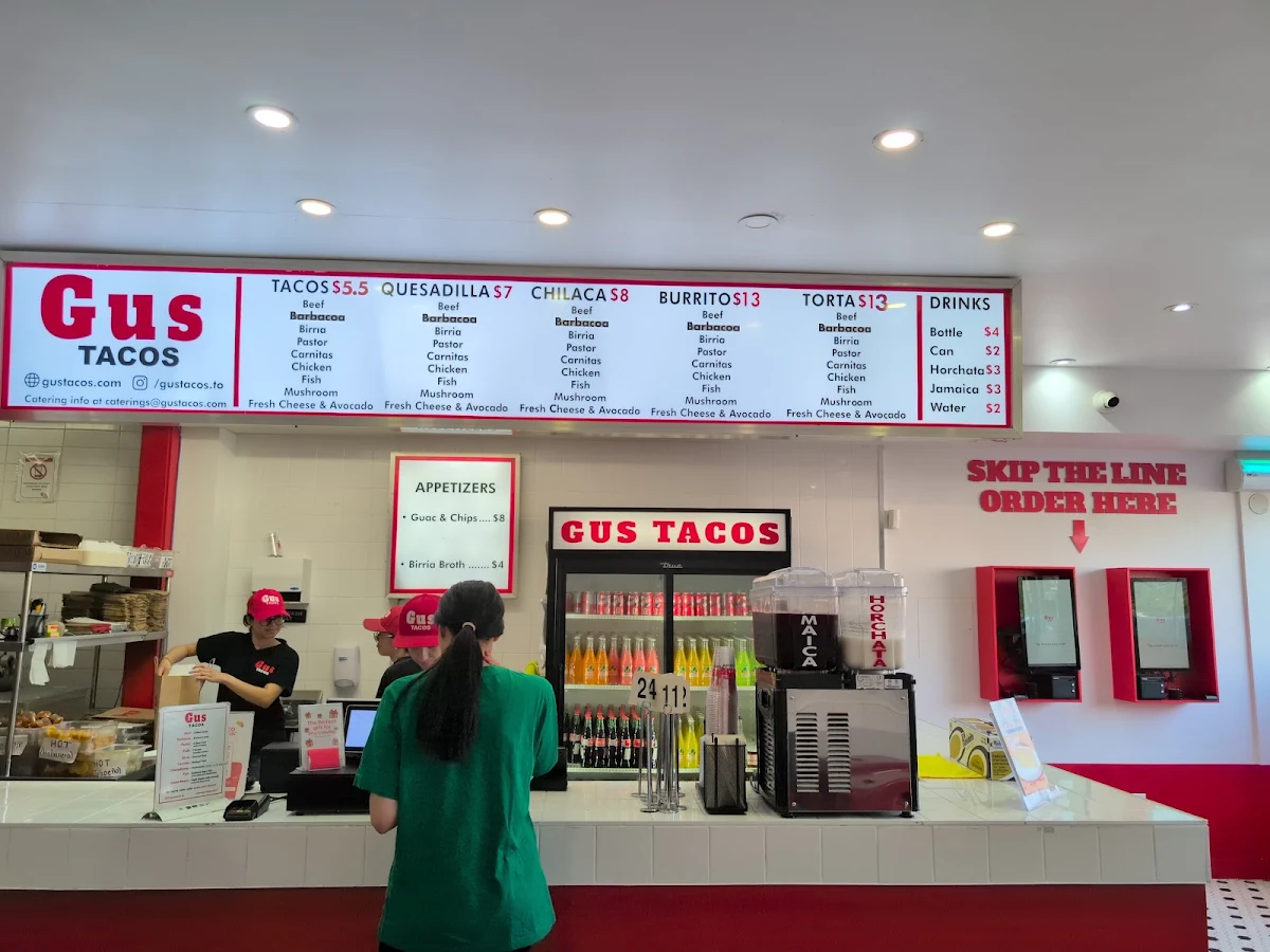 Menu, Gus Tacos