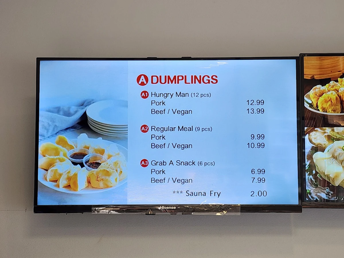 Menu, Deng’s Dumpling