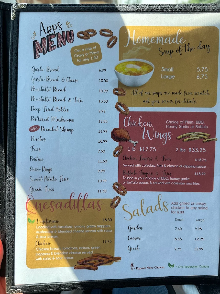 Menu, The Right Spot Restaurant Baked Goods