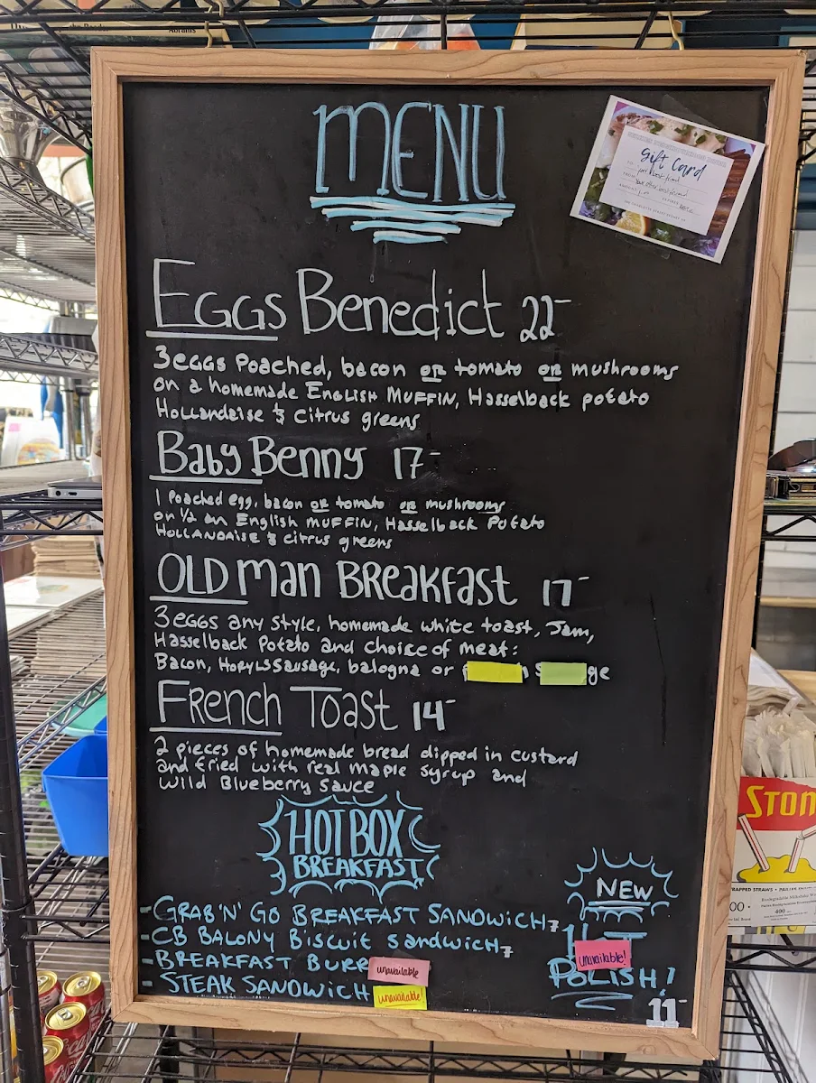 Menu, Selkie's Neighbourhood Diner
