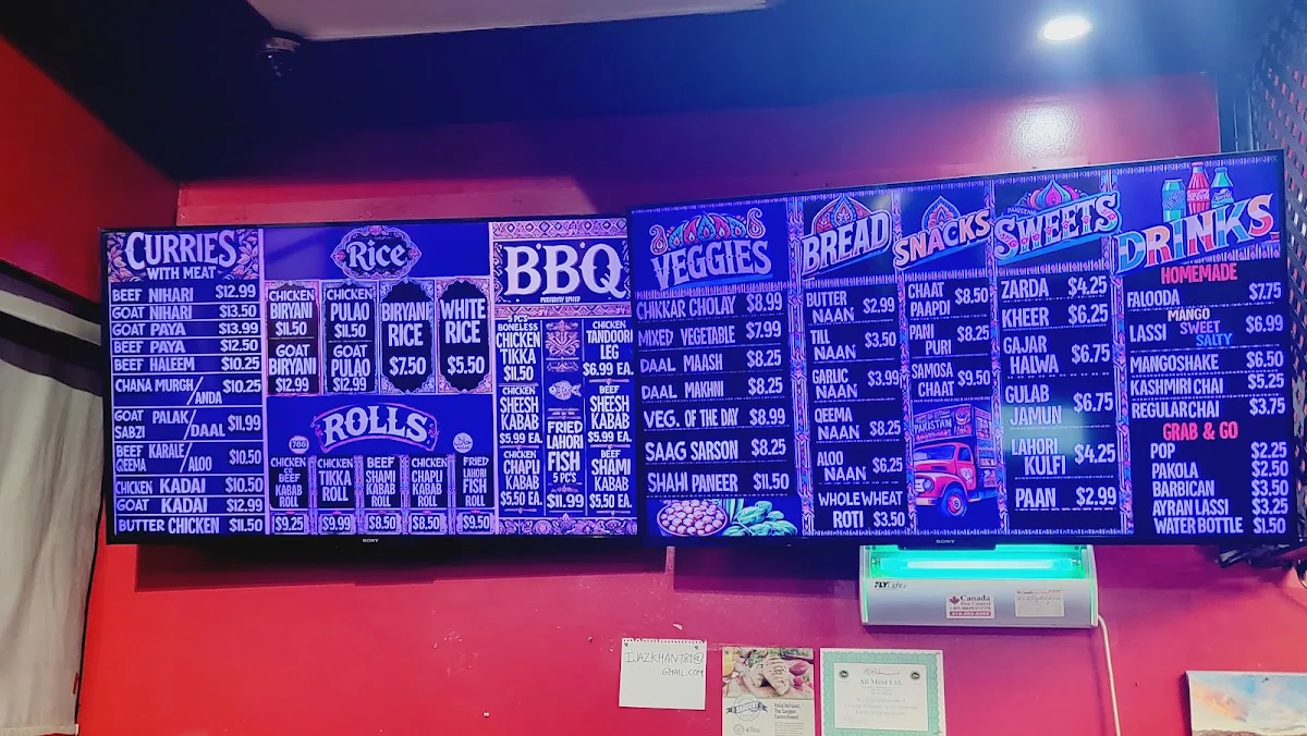 Menu, Tazah Taste