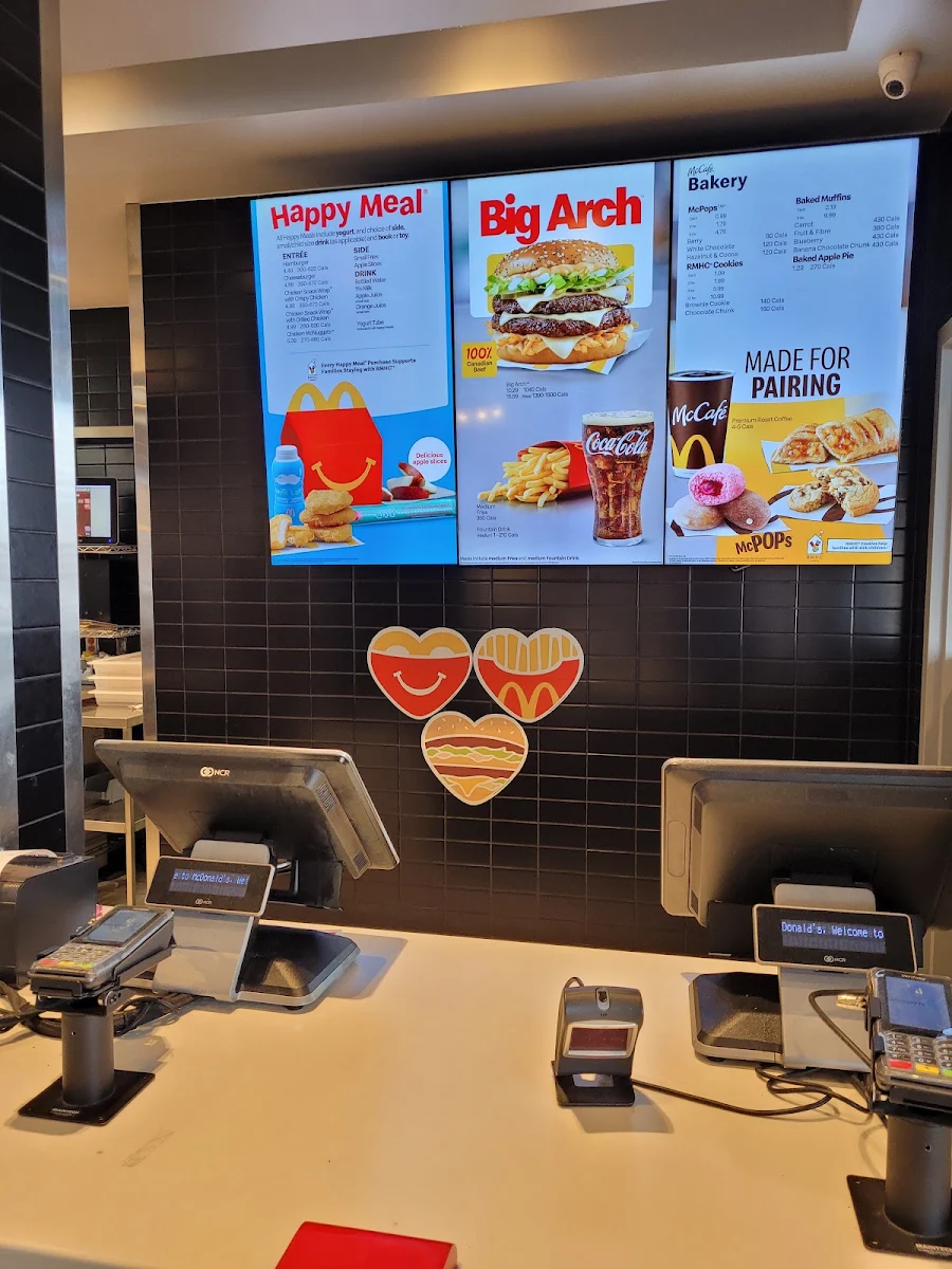 Menu, McDonald's