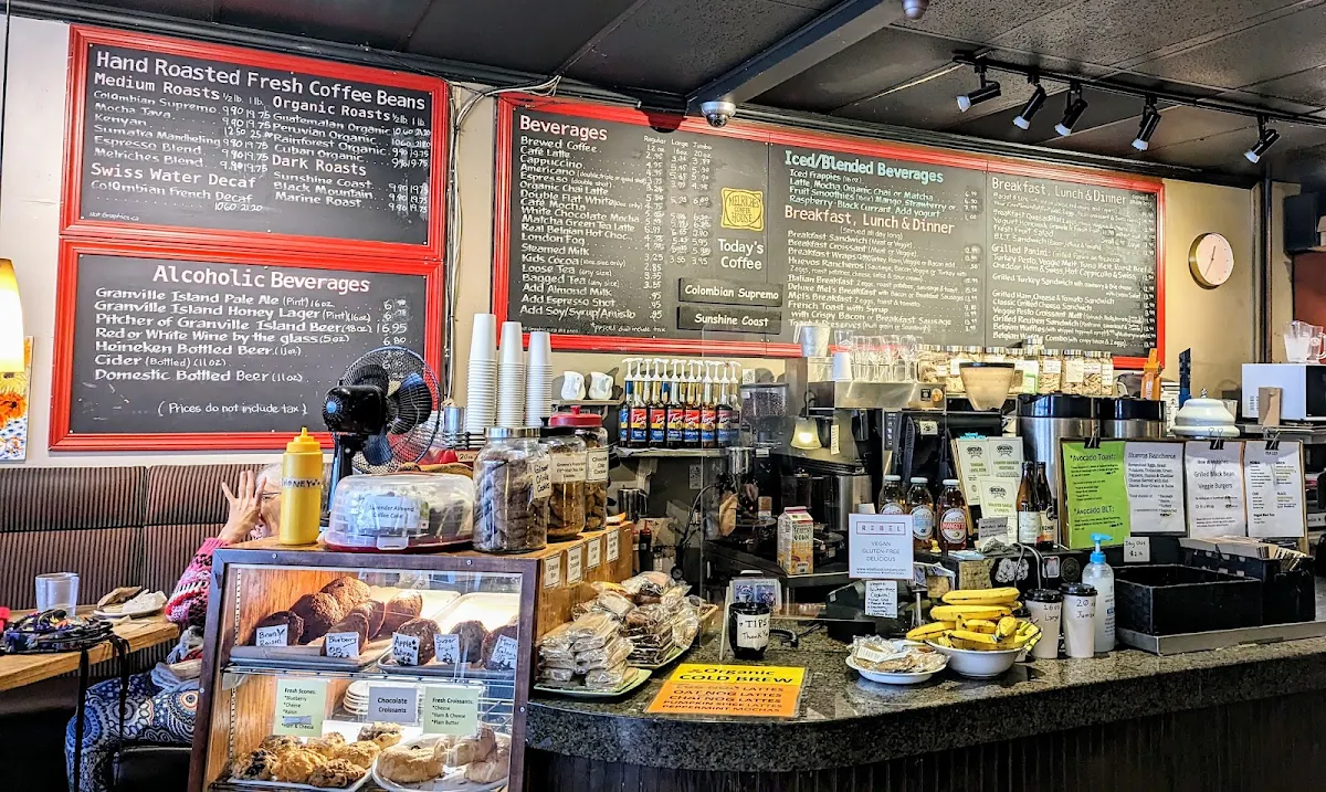 Menu, Melriches Coffeehouse