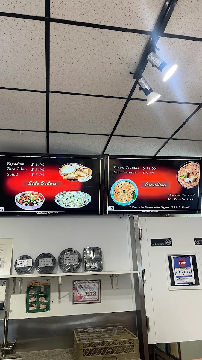 Menu, Royal India Sweets & Restaurant