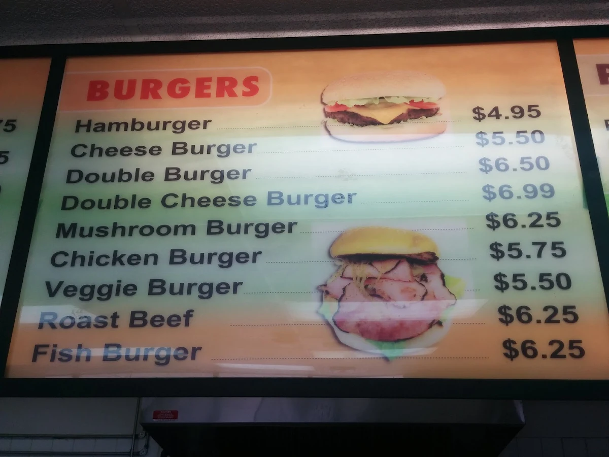 Menu, World's Finest Donair