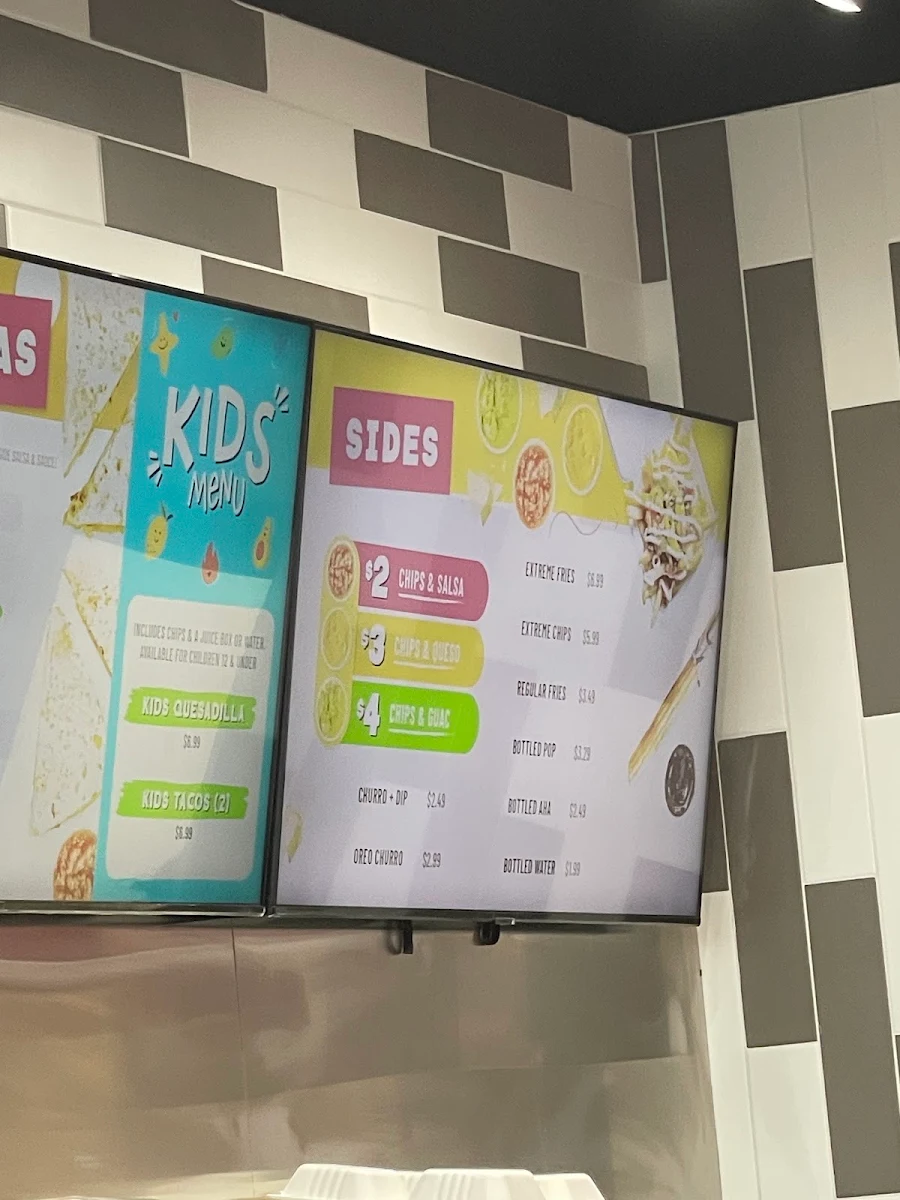 Menu, barBURRITO