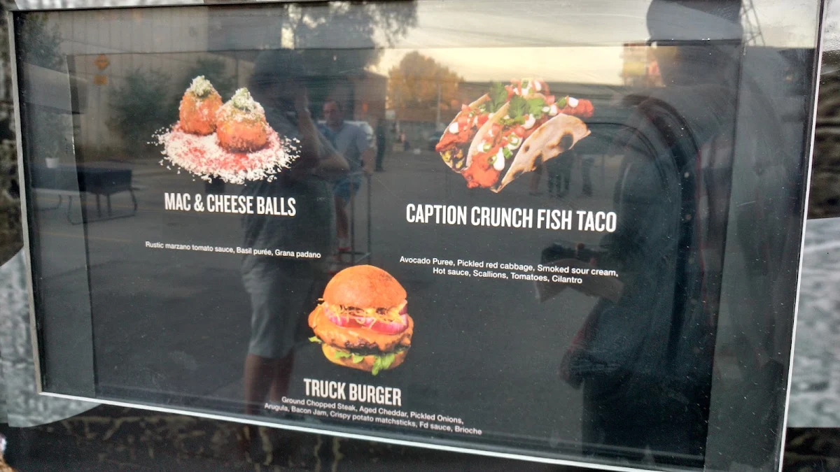 Menu, The Food Dudes
