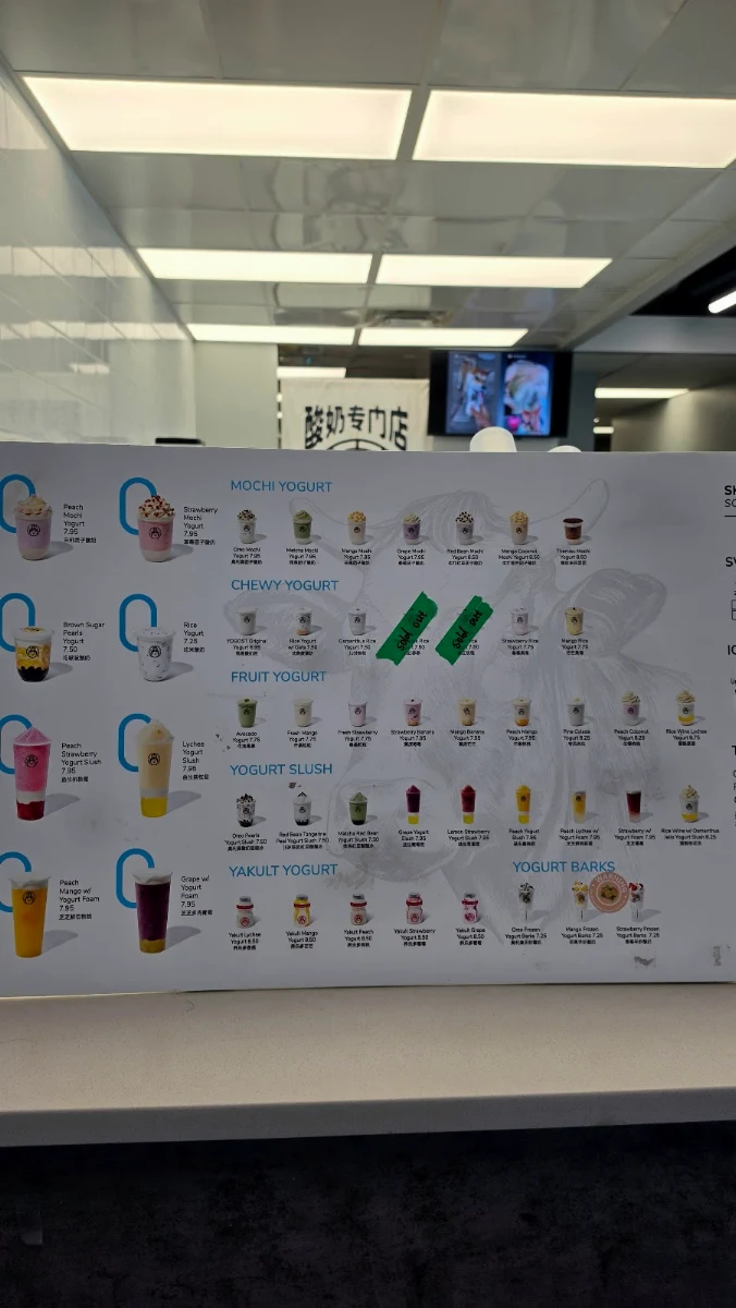 Menu, Hey I am Yogost 我是酸奶君