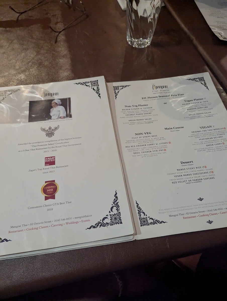 Menu, Mengrai Thai