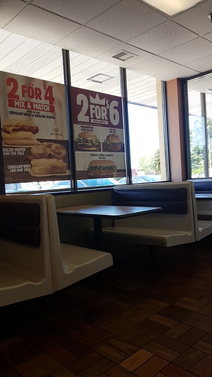 Menu, Burger King