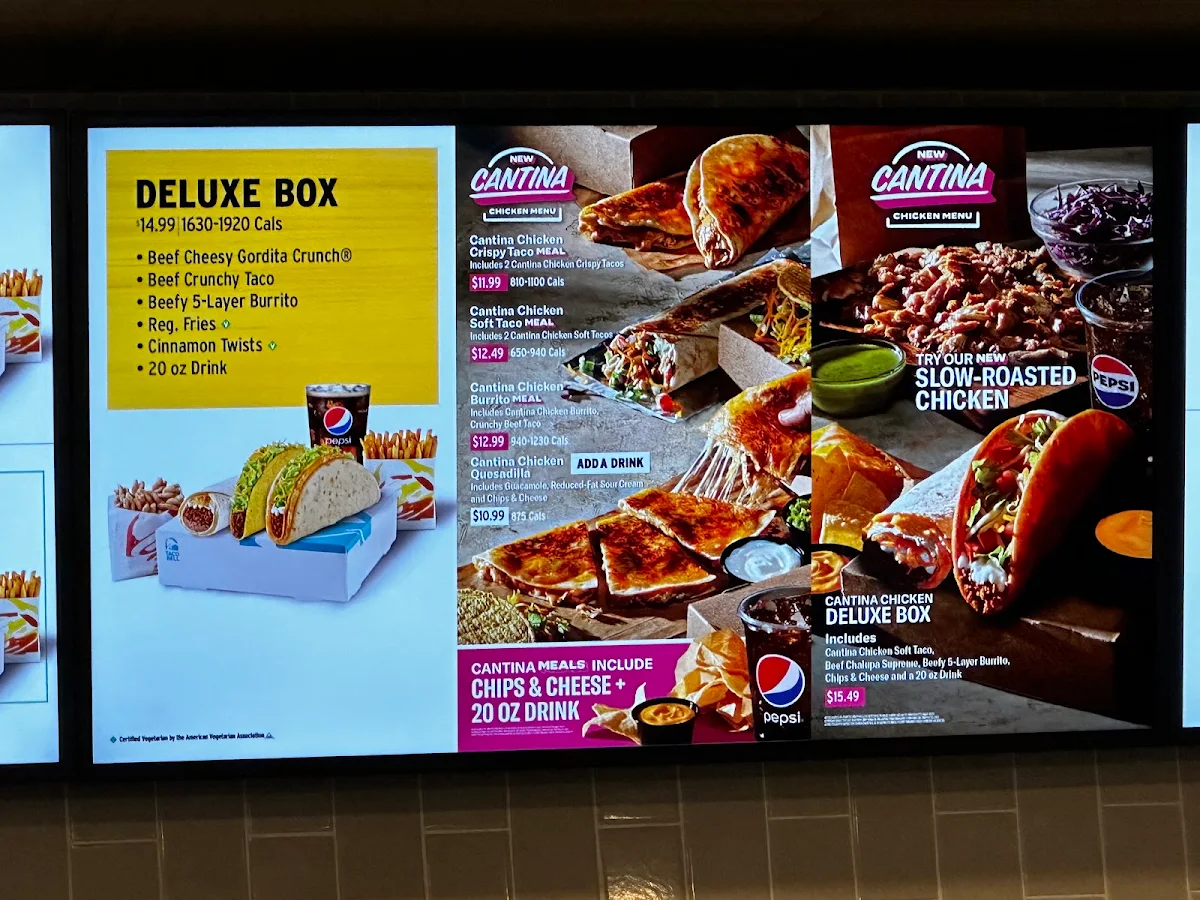 Menu, Taco Bell