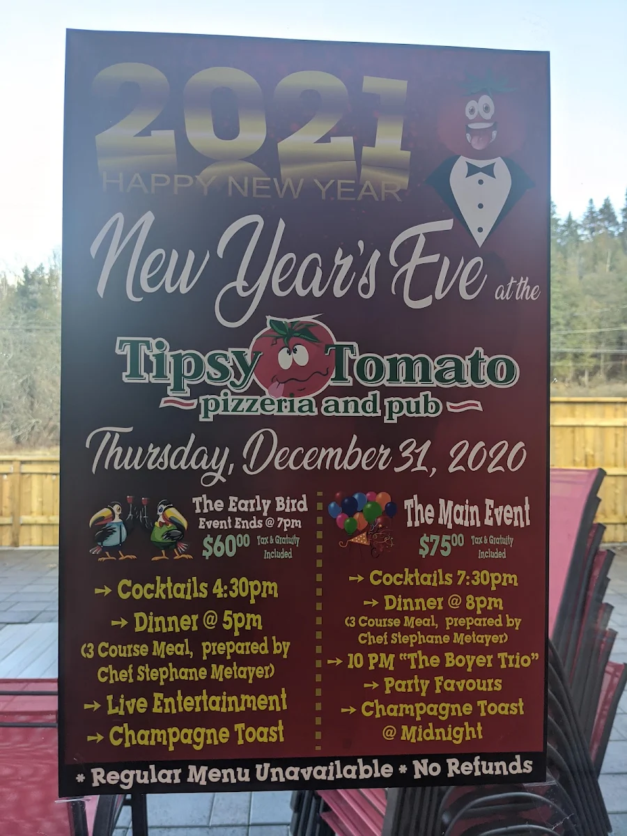Menu, Tipsy Tomato