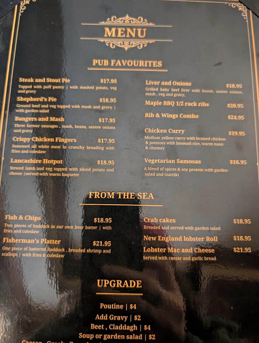 Menu, Shepherd's Crook