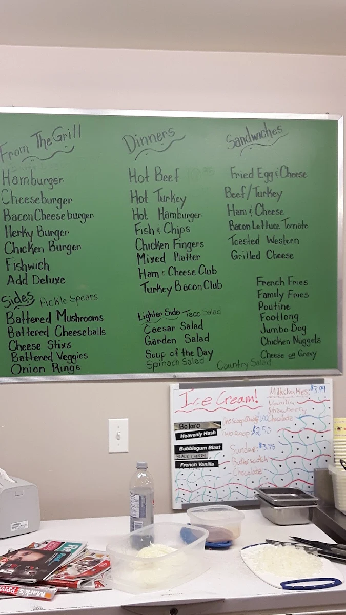 Menu, Mary's Family Restaurant