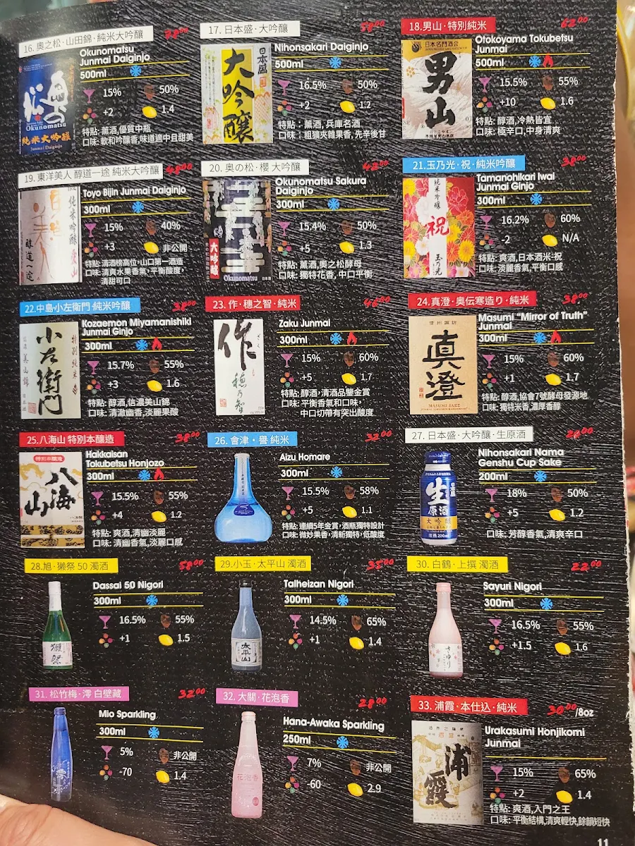 Menu, 赤鬼AKA-ONI Ramen&Izakaya(Scarborough)