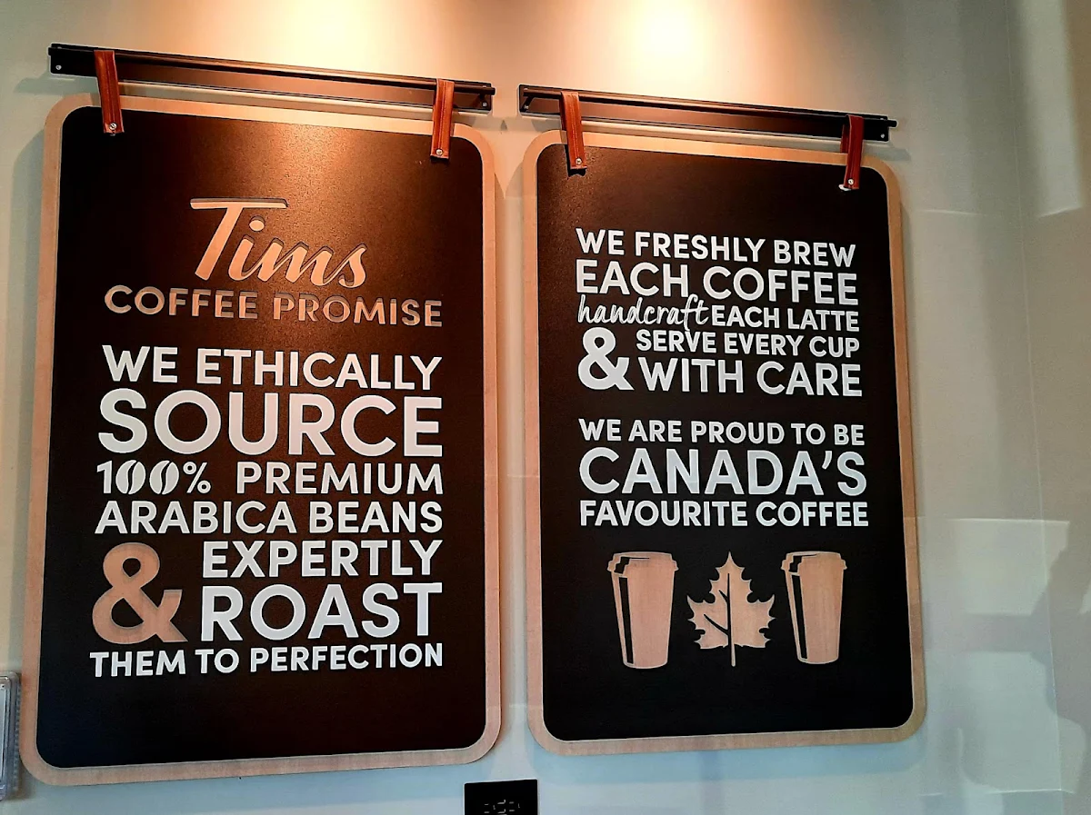 Menu, Tim Hortons