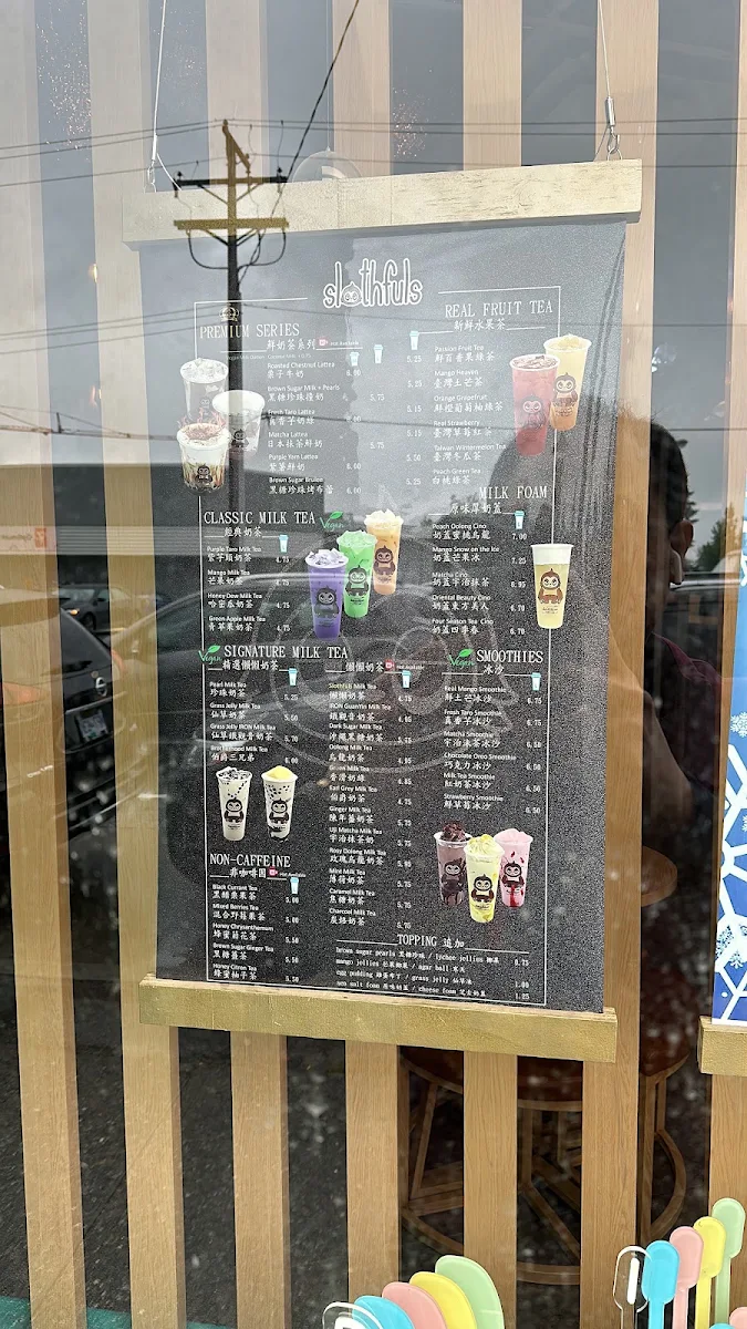 Menu, Slothfuls