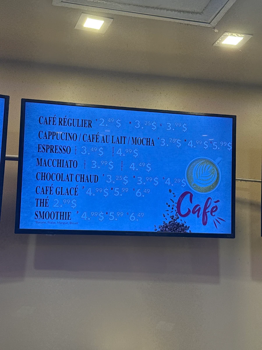 Menu, Mikaccino