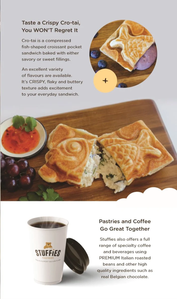 Menu, Stuffies Pastries Cafe