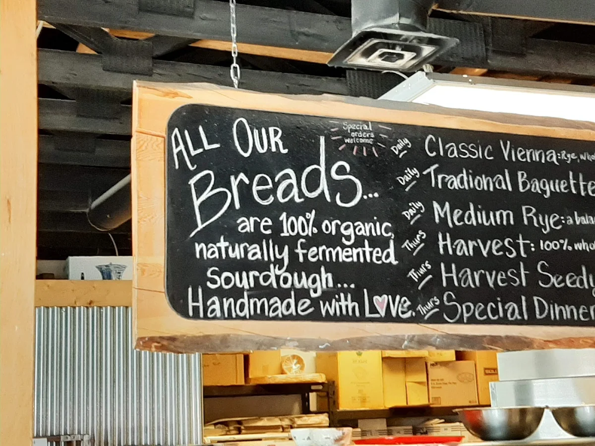 Menu, Abundance Artisan Bakery