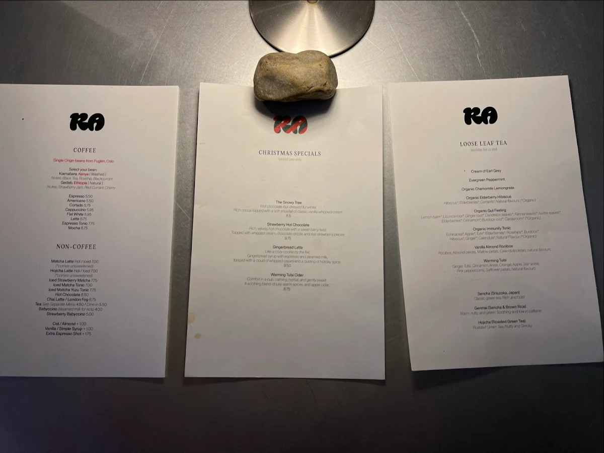 Menu, Ratelier
