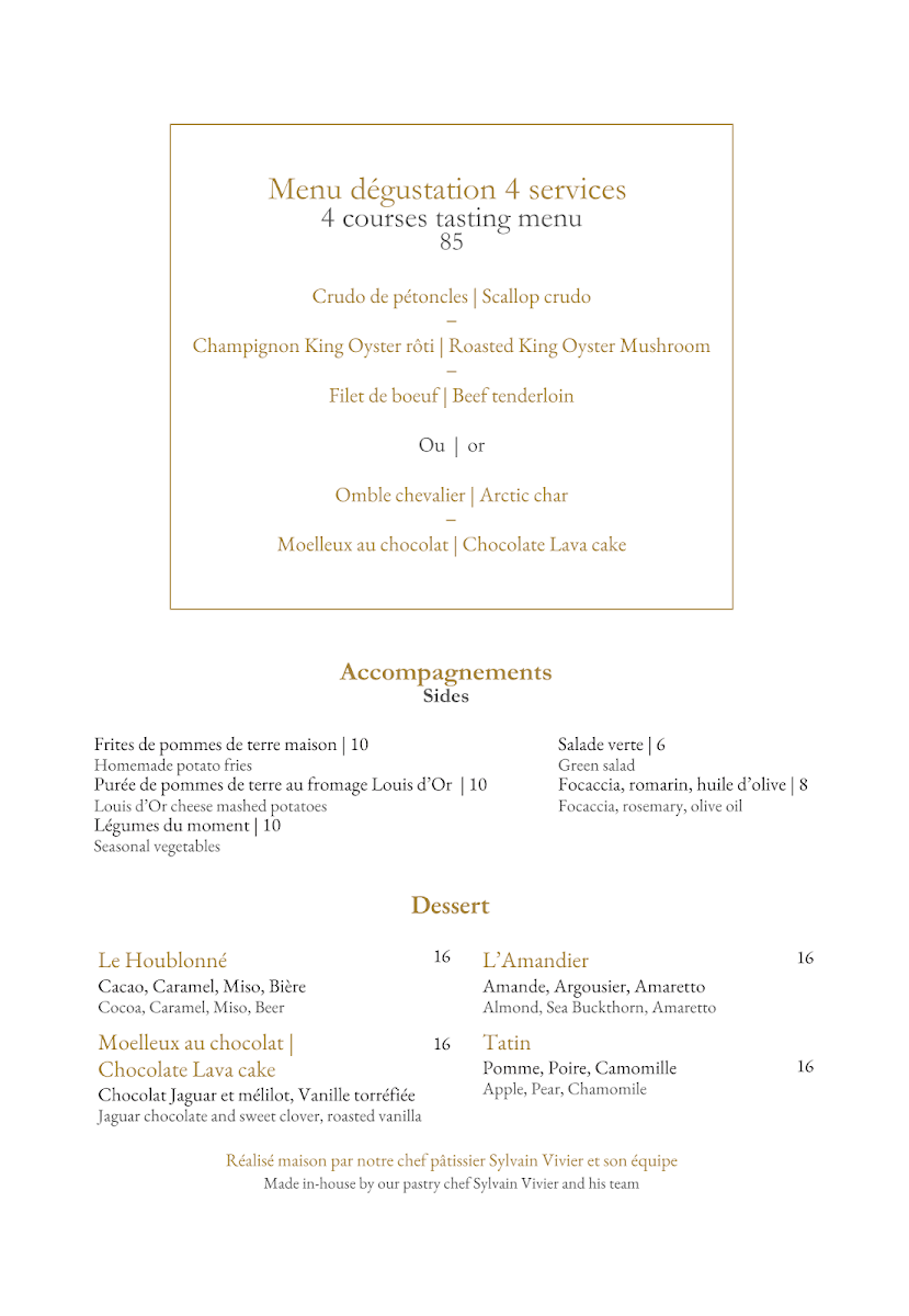 Menu, Lloyd