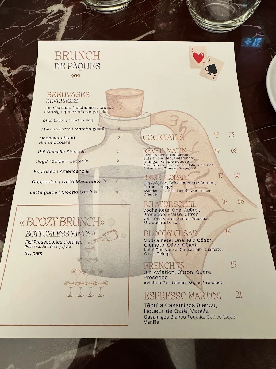Menu, Lloyd