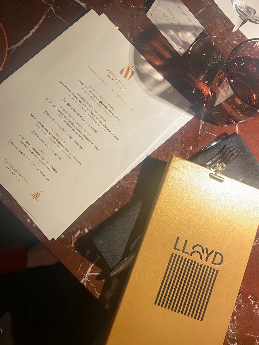 Menu, Lloyd