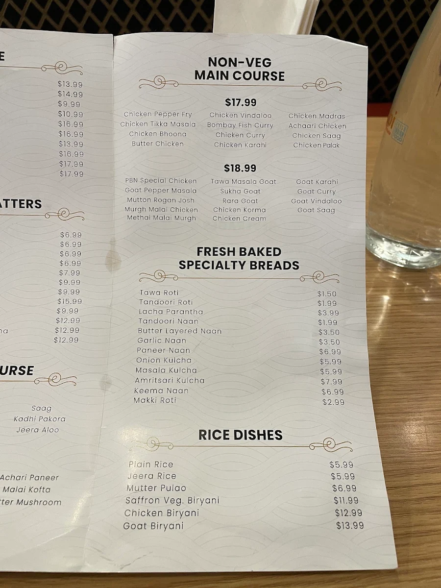Menu, Punjabi By Nature