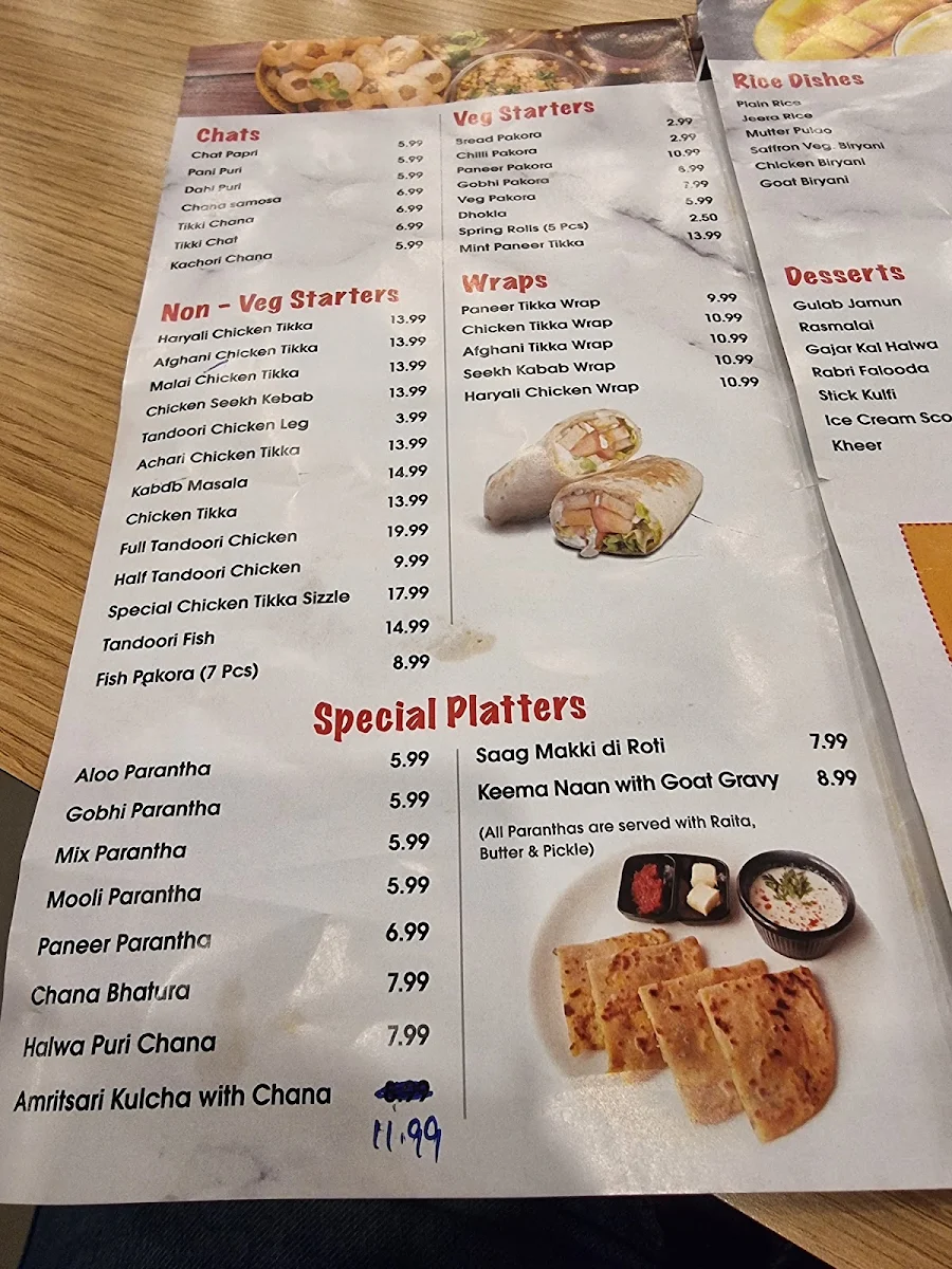 Menu, Punjabi By Nature