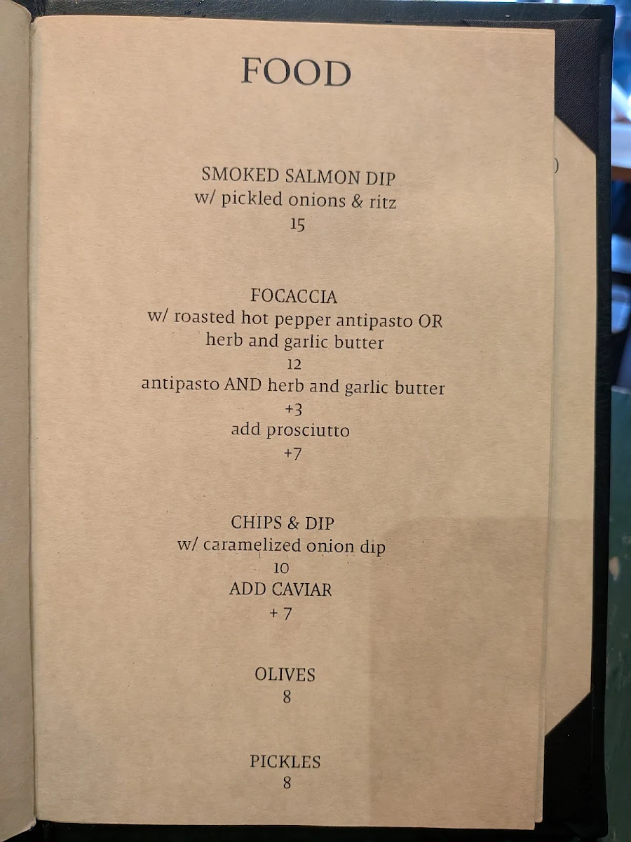 Menu, Voodoo Child Cocktail & Espresso Bar