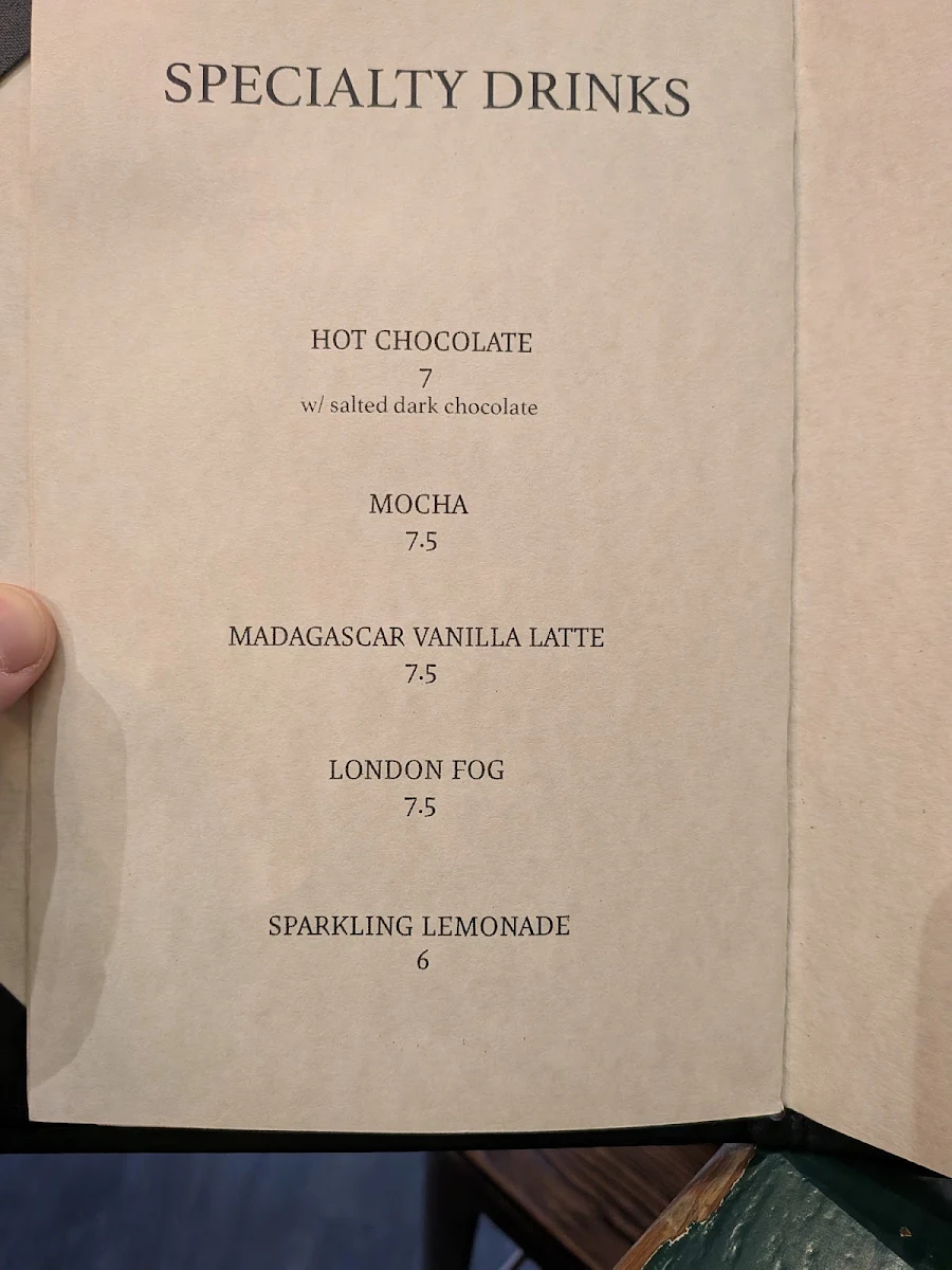Menu, Voodoo Child Cocktail & Espresso Bar