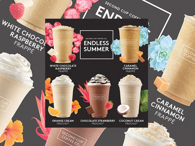 Menu, Second Cup Café