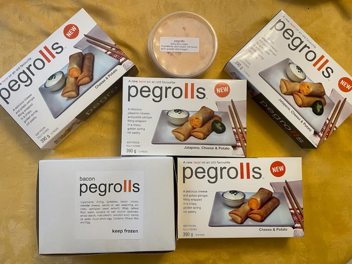 Menu, pegrolls