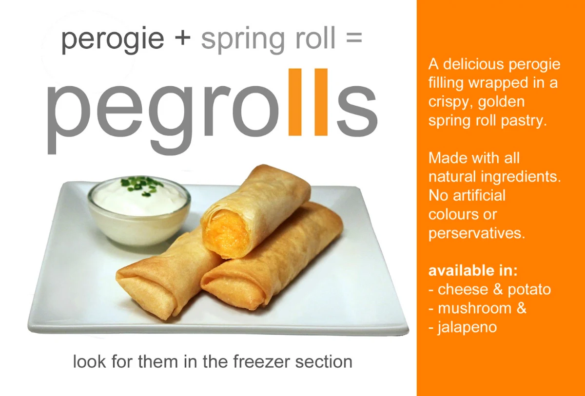 Menu, pegrolls