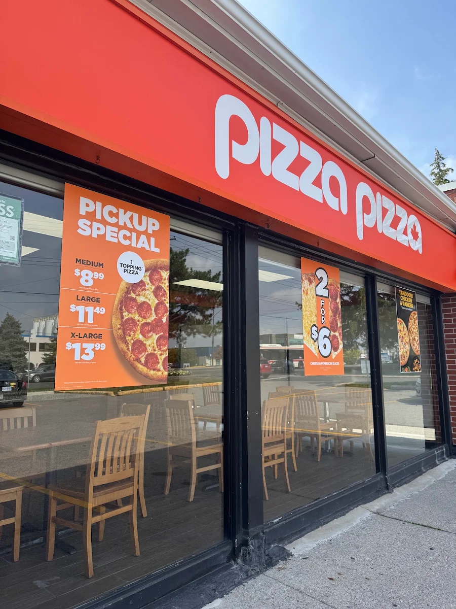 Menu, Pizza Pizza