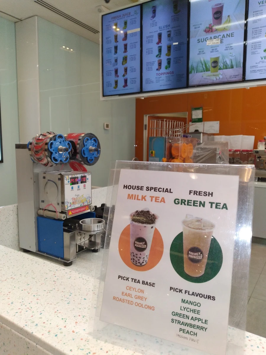 Menu, Freshly Squeezed