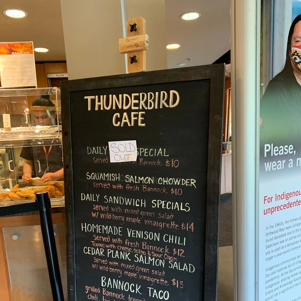 Menu, Thunderbird Café