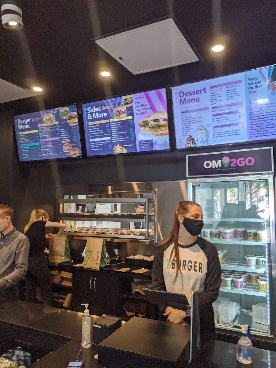 Vibe, V Burger - 17 Ave - Ice Cream and Burger