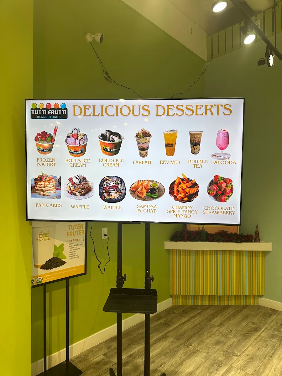 Menu, Flavour Bites Frozen Yogurt & Street Food Cafe