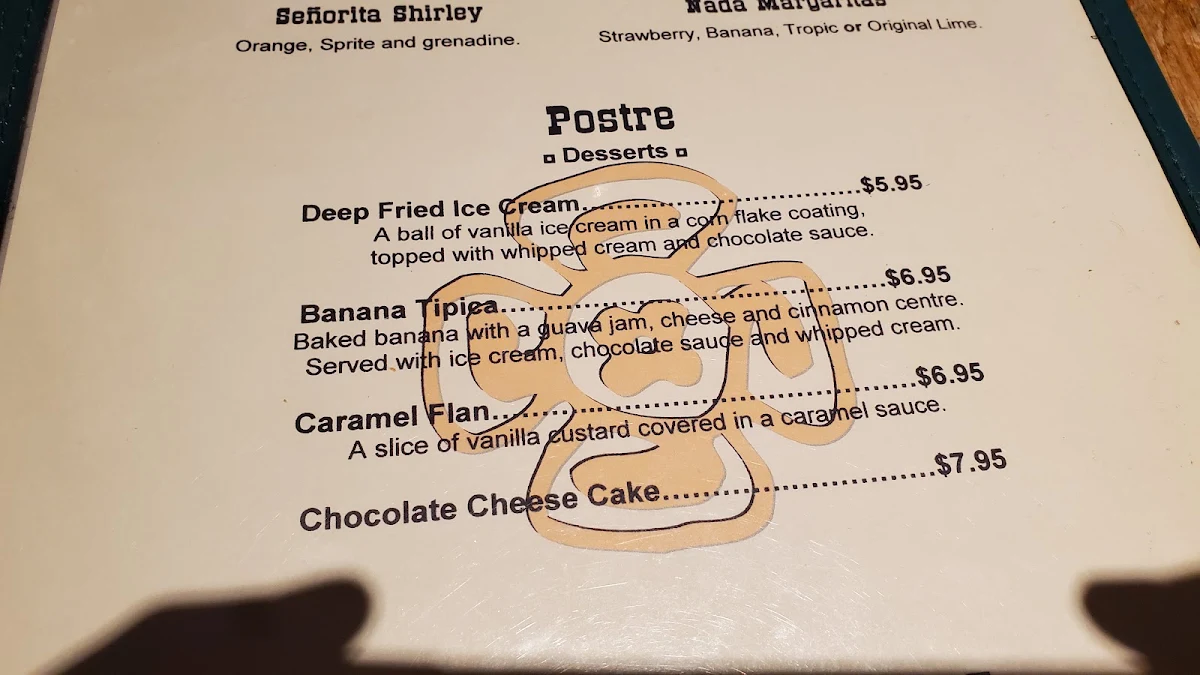 Menu, Pancho Villa