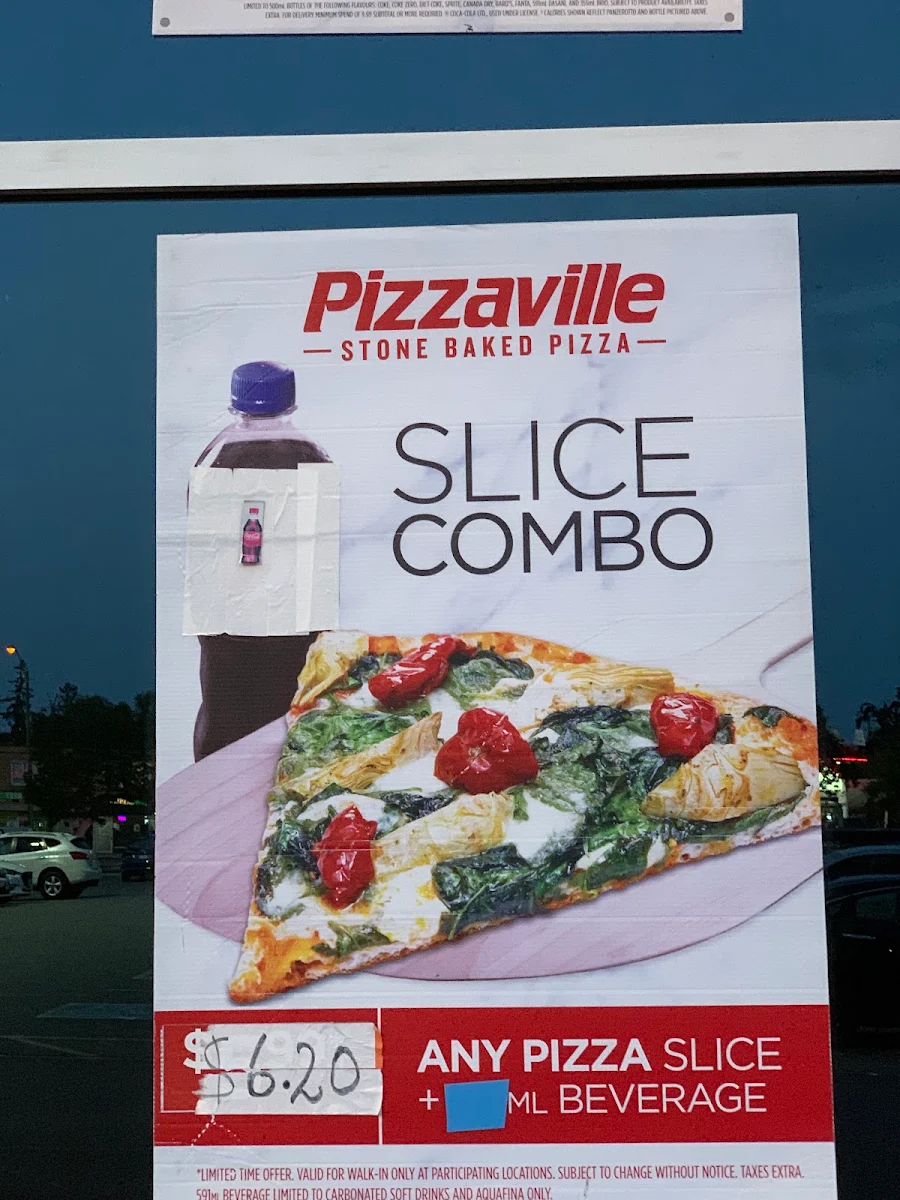 Menu, Pizzaville