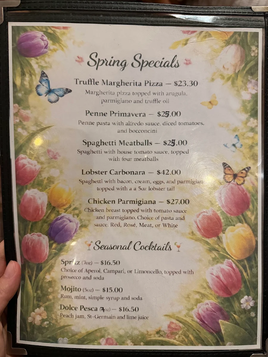 Menu, Del Piacere