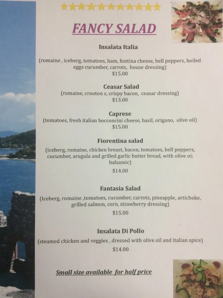 Menu, Del Piacere
